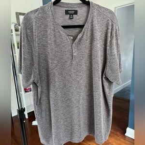 Men's Gray Henley Shirt